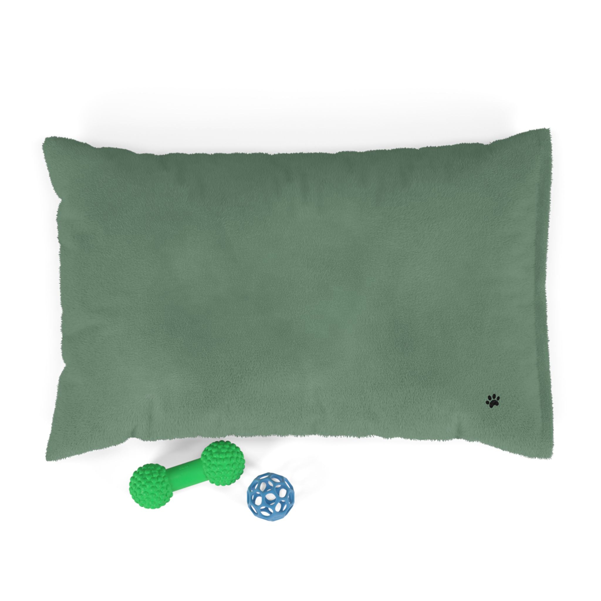 Plush Paw-Print Pet Bed — Soft Fleece Dog & Cat Cushion
