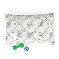 Floral Lattice Pet Bed — Dog & Cat Cushion
