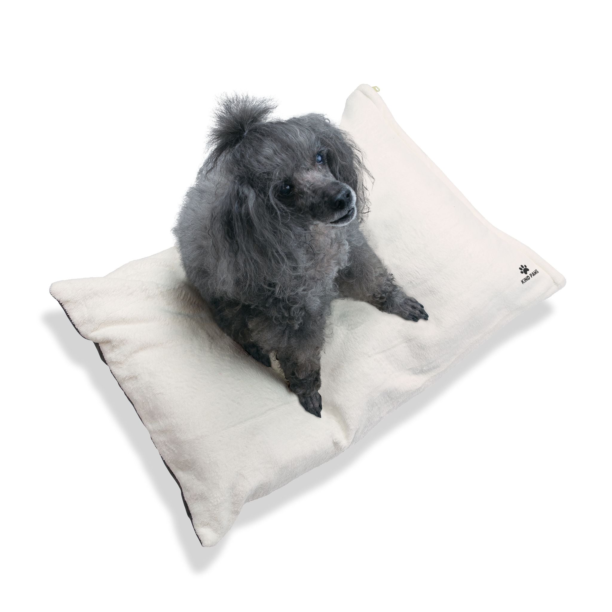 Plush Sherpa Pet Bed — Cozy Reversible Dog & Cat Pillow with Non-Slip Bottom