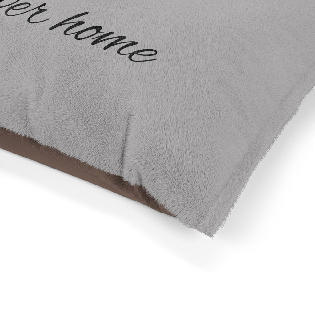 Forever Home Plush Pet Bed — Soft Cozy Dog & Cat Cushion