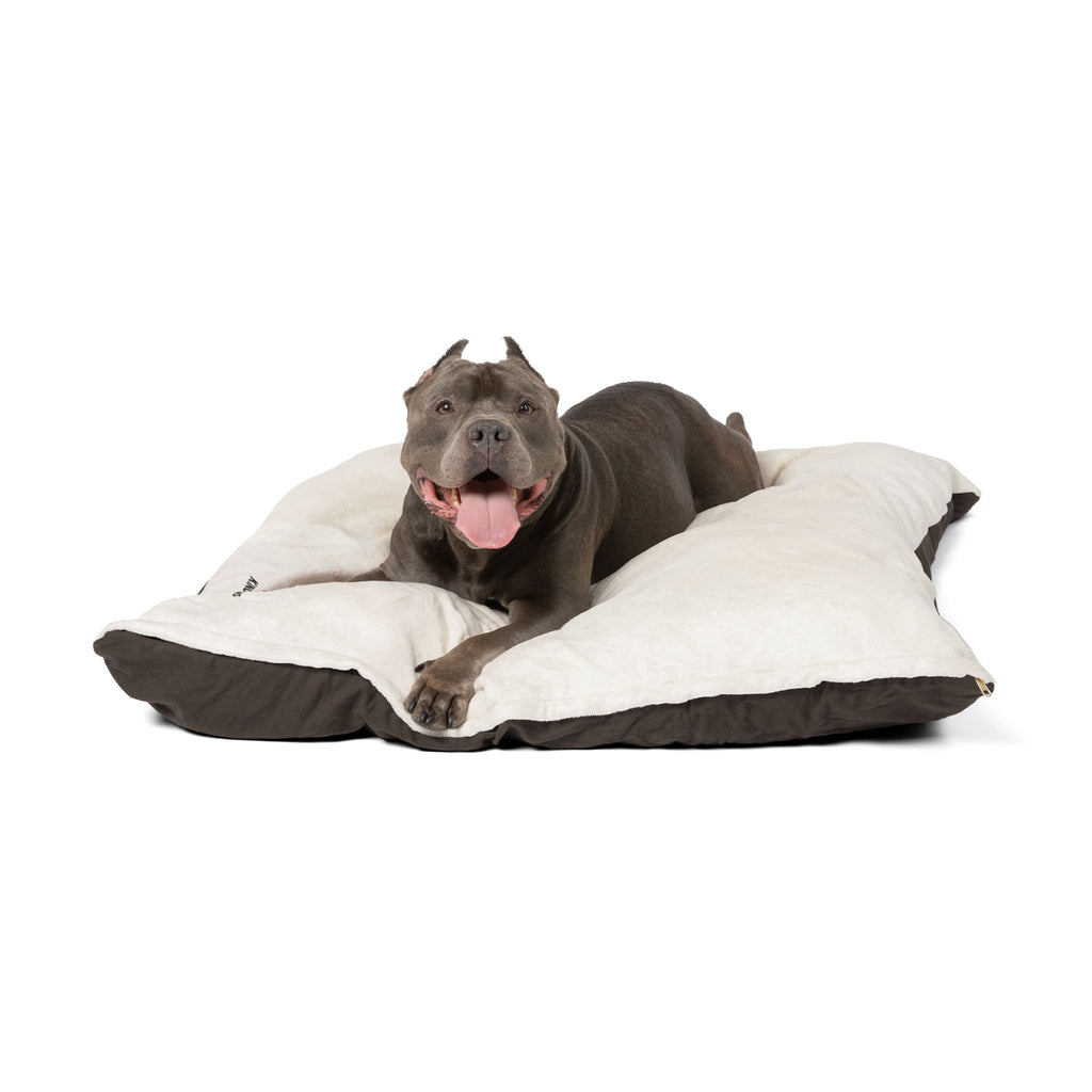 Plush Sherpa Pet Bed — Cozy Reversible Dog & Cat Pillow with Non-Slip Bottom