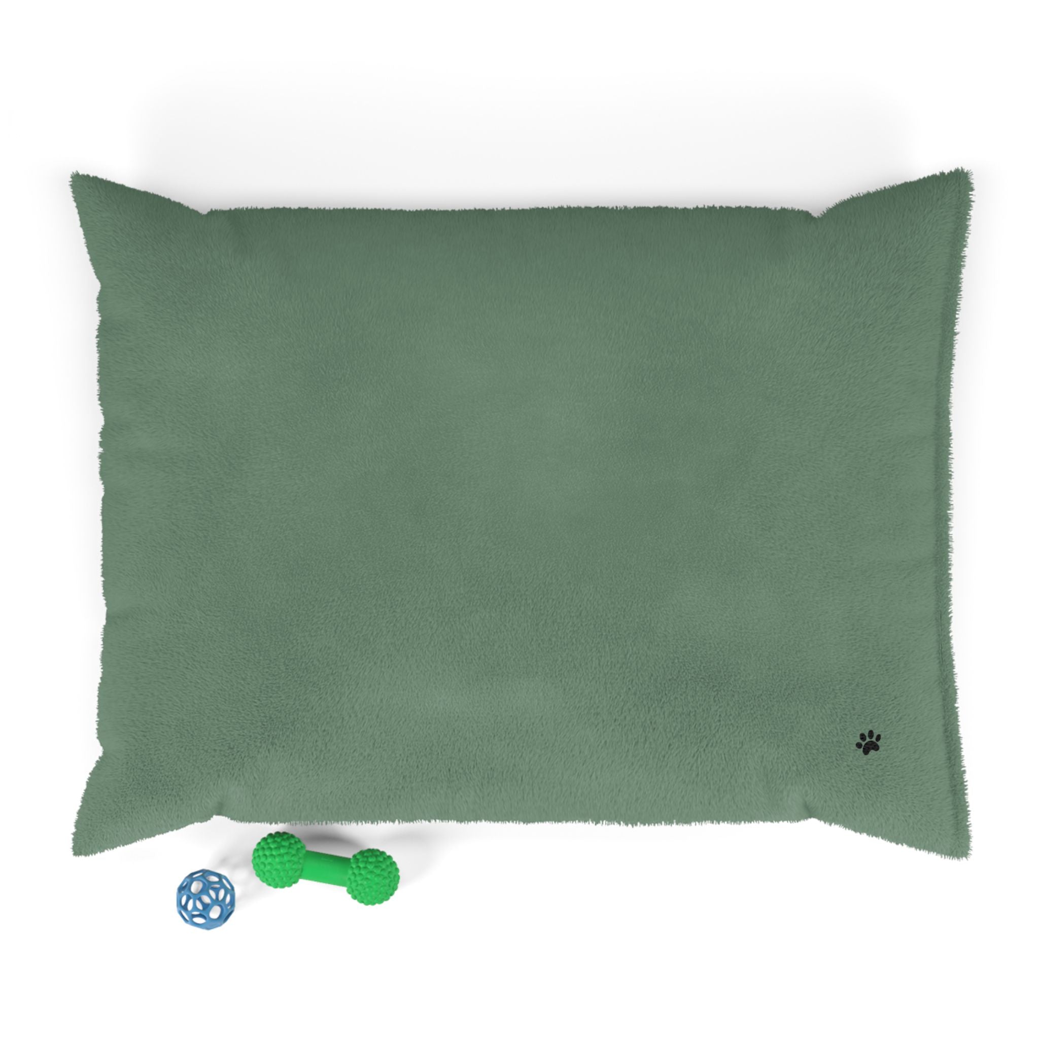 Plush Paw-Print Pet Bed — Soft Fleece Dog & Cat Cushion