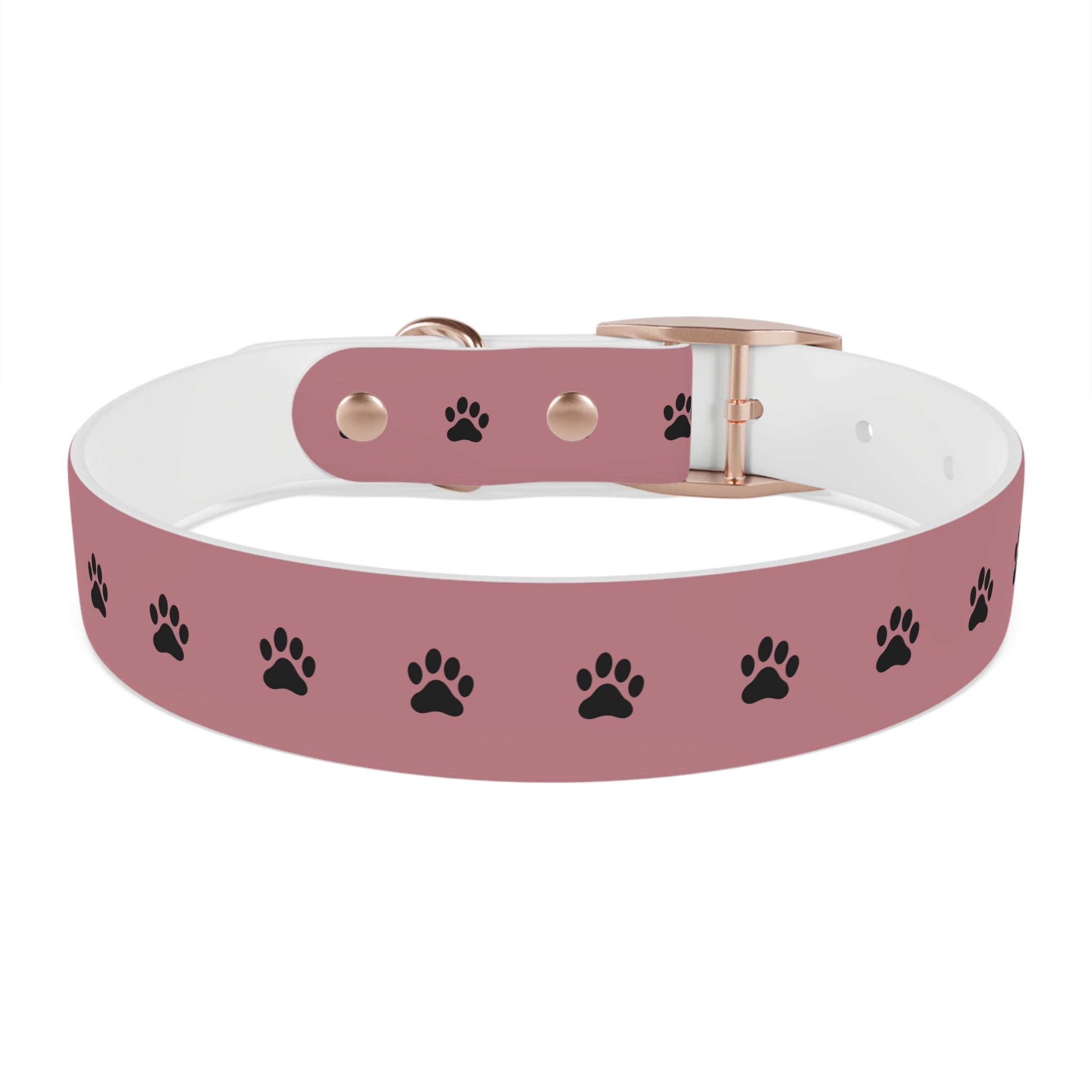 Pink Paw Print Dog Collar — Cute Durable Pet Collar for Everyday Wear