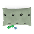 Pawprint Plush Pet Bed — Soft Plush Dog & Cat Cushion