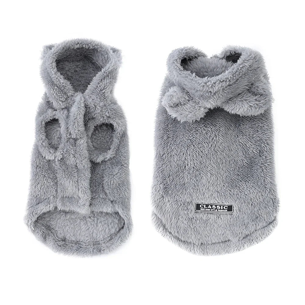 Winter Pet Sweater Coat Cute Ear Soft Hoddie Kitten Clothes Cozy Fleece Costume For Small Dogs Cats Sphynx Cat Yorkshire Outfits